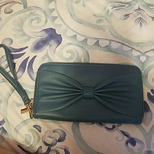 Teal wristlet